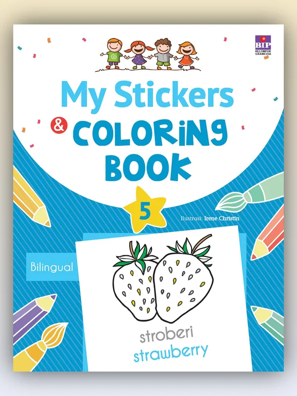 Sampul My Stickers and Coloring Book 5