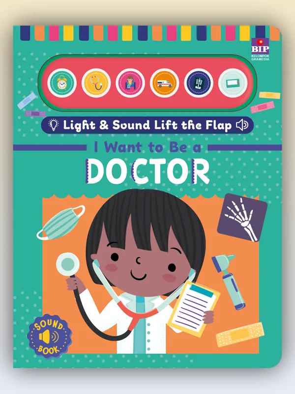 Sampul Light & Sound Lift the Flap: I Want to Be Doctor