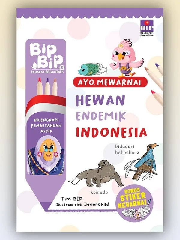 Sampul Ayo, Mewarnai: Ayo, Mewarnai Hewan Endemik Indonesia