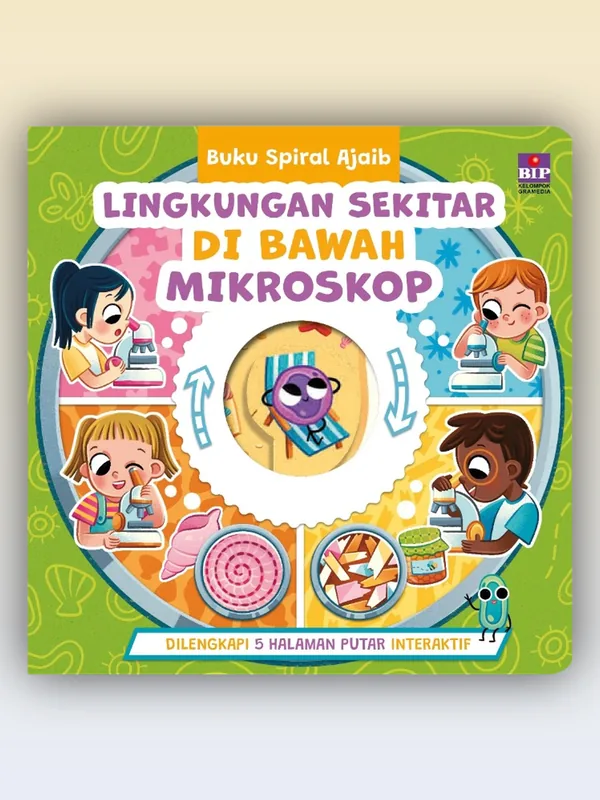 Sampul Buku Spiral Ajaib: Lingkungan Sekitar di Bawah Mikroskop