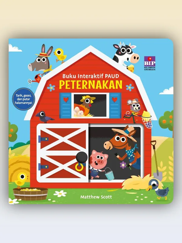 Sampul Buku Interaktif PAUD: Peternakan