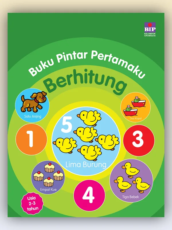 Sampul Buku Pintar Pertamaku: Berhitung (Usia 2-3 Tahun)