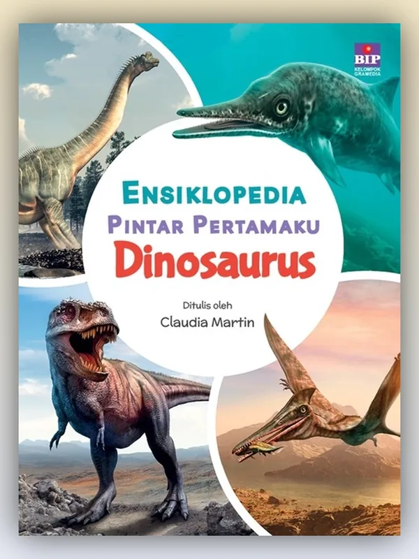 Sampul Buku Ensiklopedia Pintar Pertamaku Dinosaurus