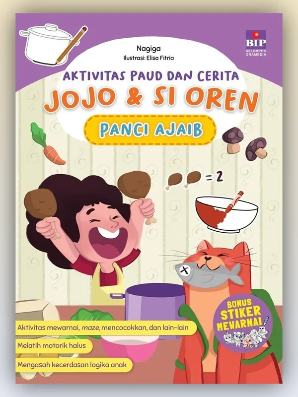 Sampul Aktivitas PAUD dan Cerita Jojo & Si Oren: Panci Ajaib