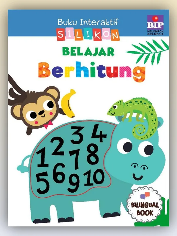 Sampul Buku Interaktif Silikon Belajar Berhitung
