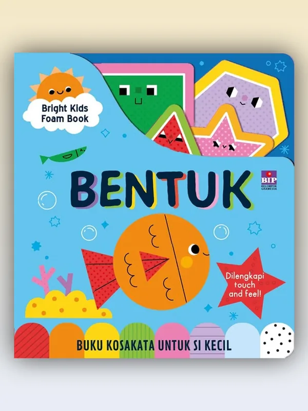 Sampul Bright Kids Foam Book Bentuk