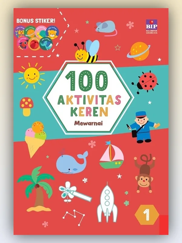 Sampul 100 Aktivitas Keren: Mewarnai