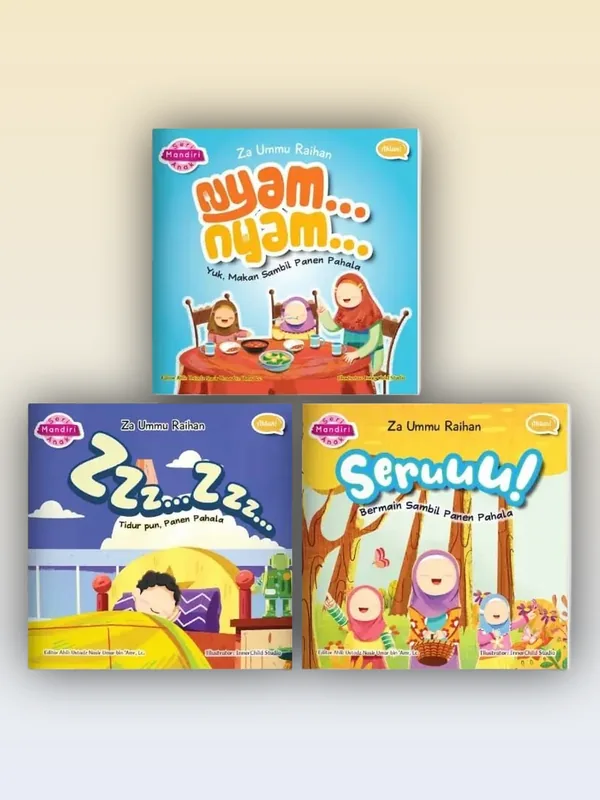 Sampul Seri Anak Mandiri (Zzz... Zzz..., Nyam... Nyam..., Seruuu!)