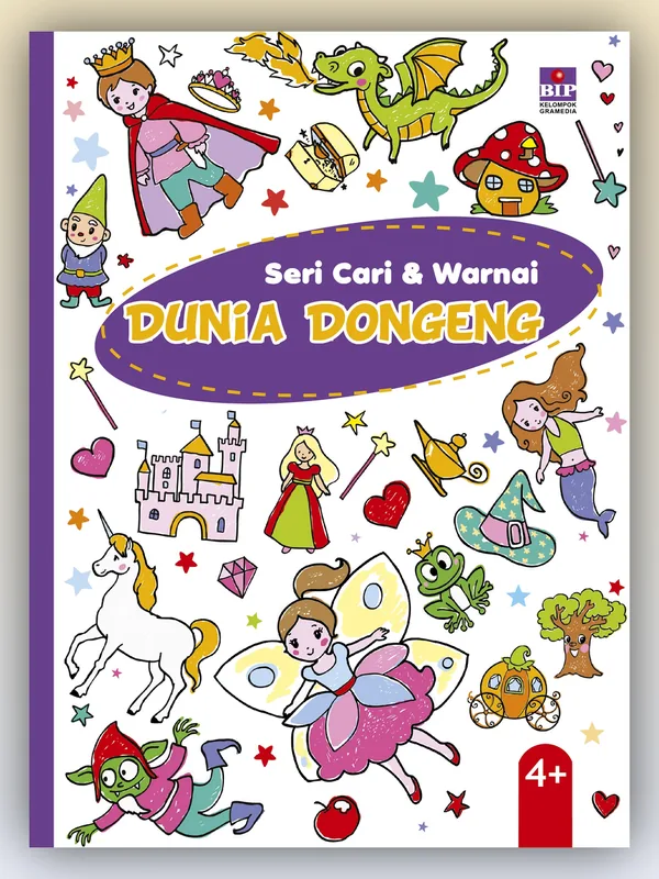Sampul Seri Cari & Warnai: Dunia Dongeng