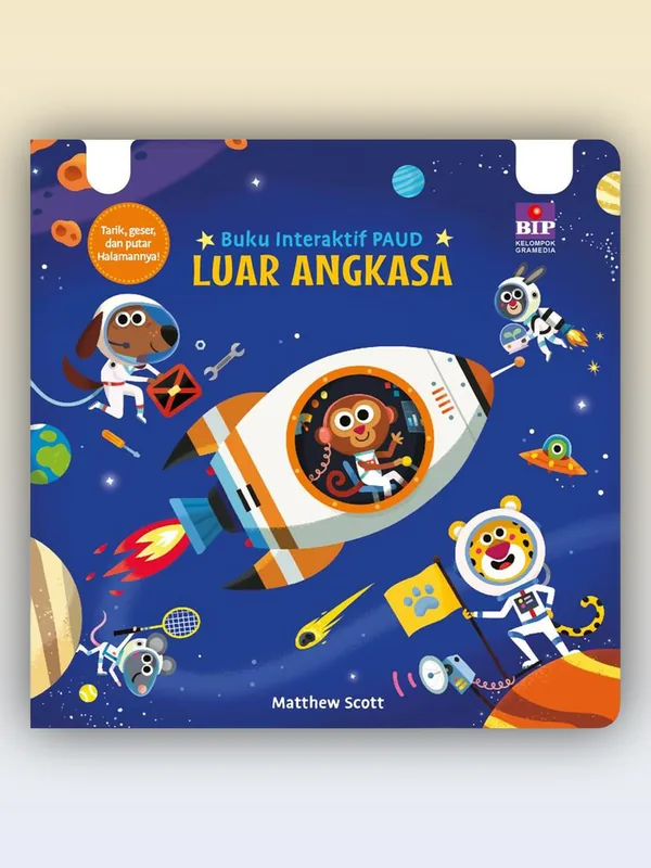 Sampul Buku Interaktif PAUD: Luar Angkasa