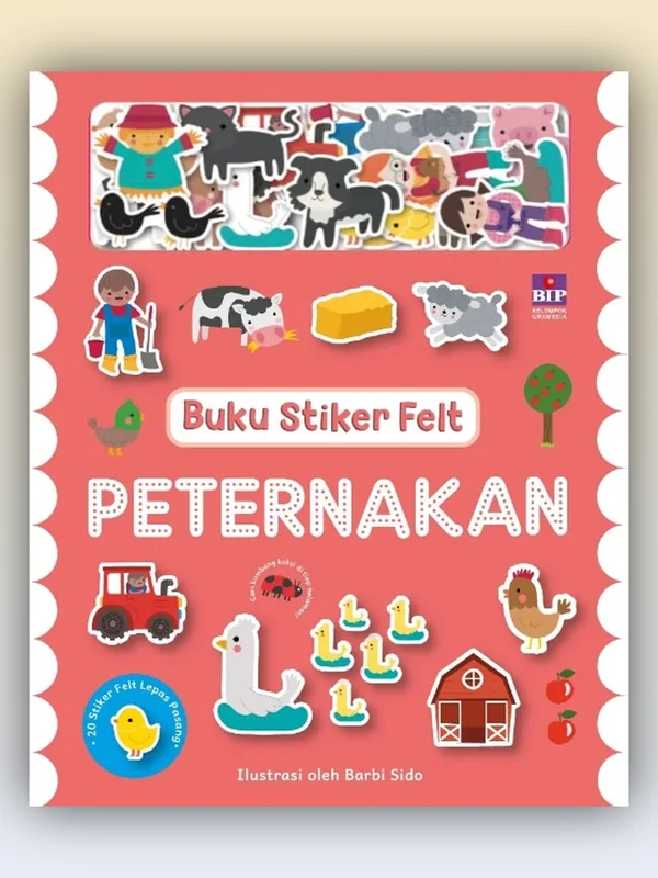Sampul Buku Stiker Felt: Peternakan