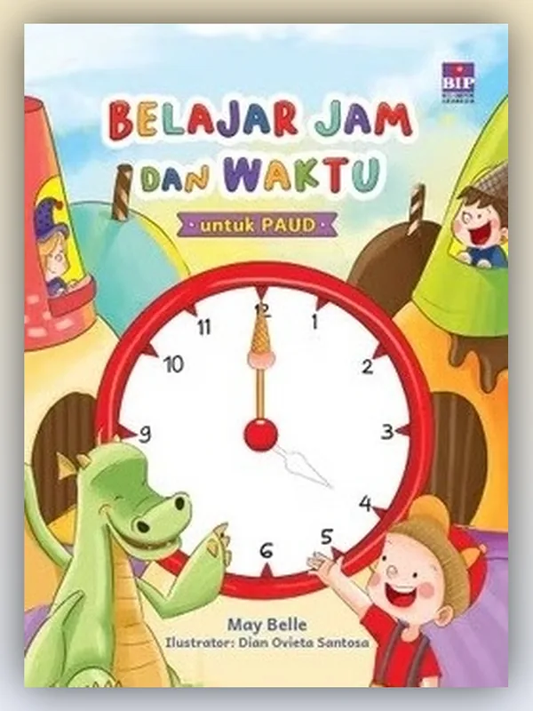 Sampul Belajar Jam dan Waktu untuk PAUD
