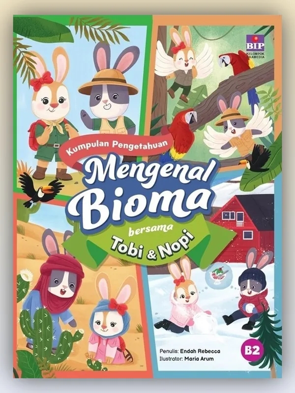 Sampul Kumpulan Pengetahuan Mengenal Bioma Bersama Tobi dan Nopi