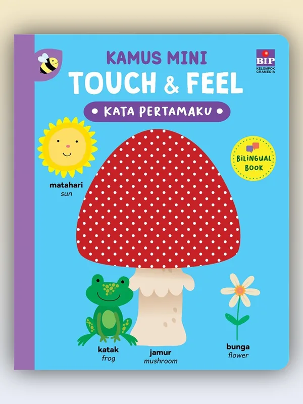 Sampul Buku Kamus Mini Touch & Feel: Kata Pertamaku