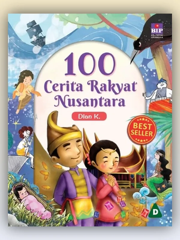 Sampul 100 Cerita Rakyat Nusantara (Edisi 2023)