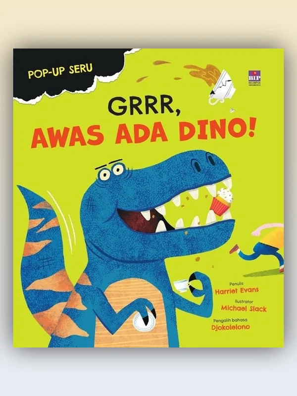 Sampul Pop-Up Seru: Grrr, Awas Ada Dino!