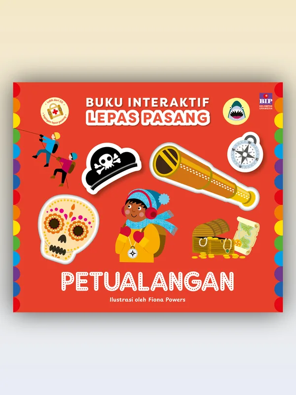 Sampul Buku Interaktif Lepas Pasang: Petualangan