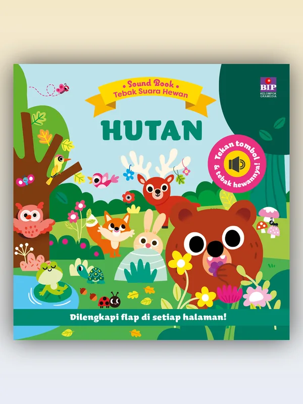 Sampul Sound Book Tebak Suara Hewan: Hutan