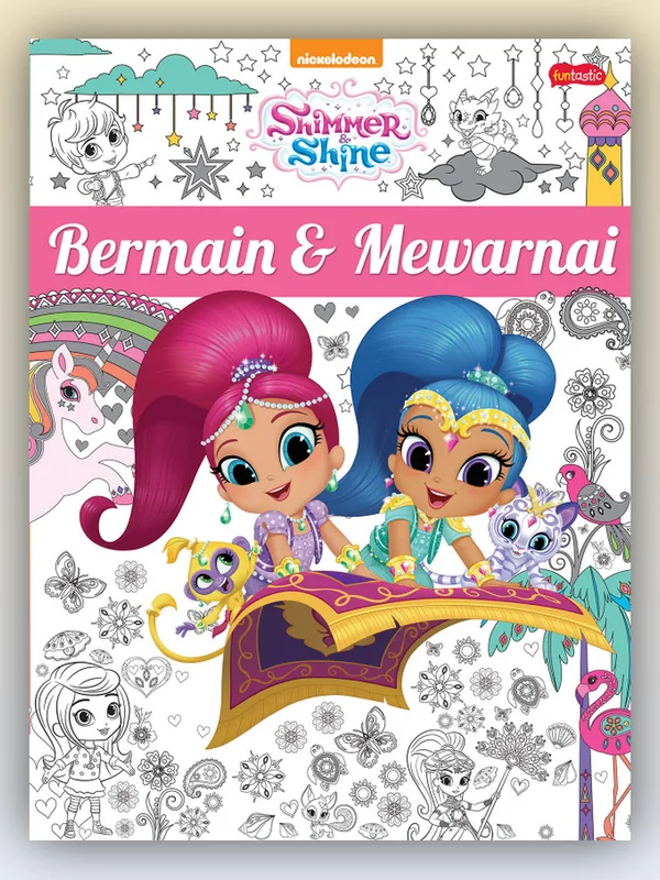 Sampul Shimmer & Shine: Bermain & Mewarnai