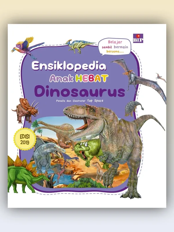 Sampul Ensiklopedia Anak Hebat: Dinosaurus (2019)