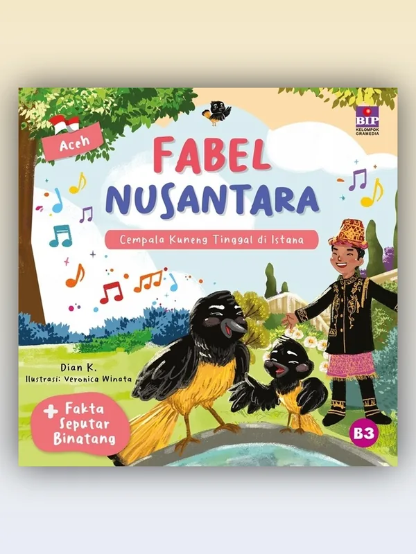 Sampul Fabel Nusantara Aceh: Cempala Kuneng Tinggal di Istana