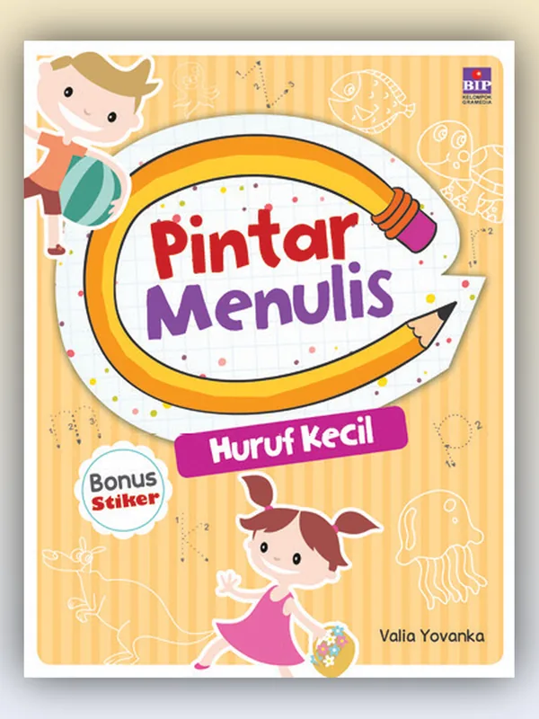 Sampul Pintar Menulis Huruf Kecil (Bonus Stiker)