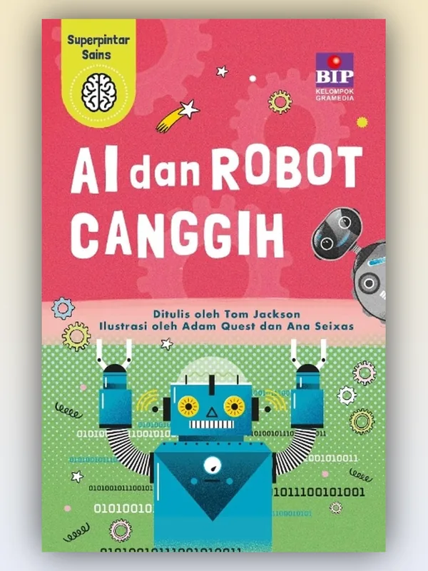 Sampul Superpintar Sains: Dunia AI dan Robot Canggih