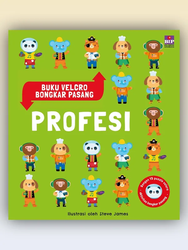 Sampul Buku Velcro Bongkar Pasang: Profesi