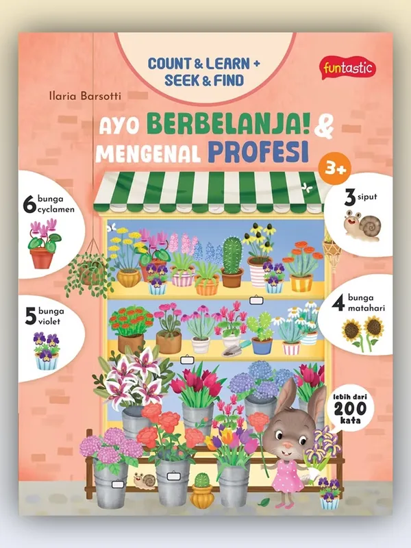 Sampul Count & Learn + Seek & Find - Ayo Berbelanja dan Mengenal Profesi!
