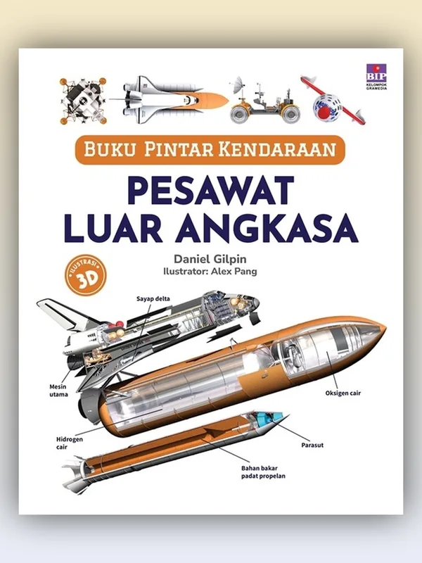Sampul Buku Pintar Kendaraan: Pesawat Luar Angkasa