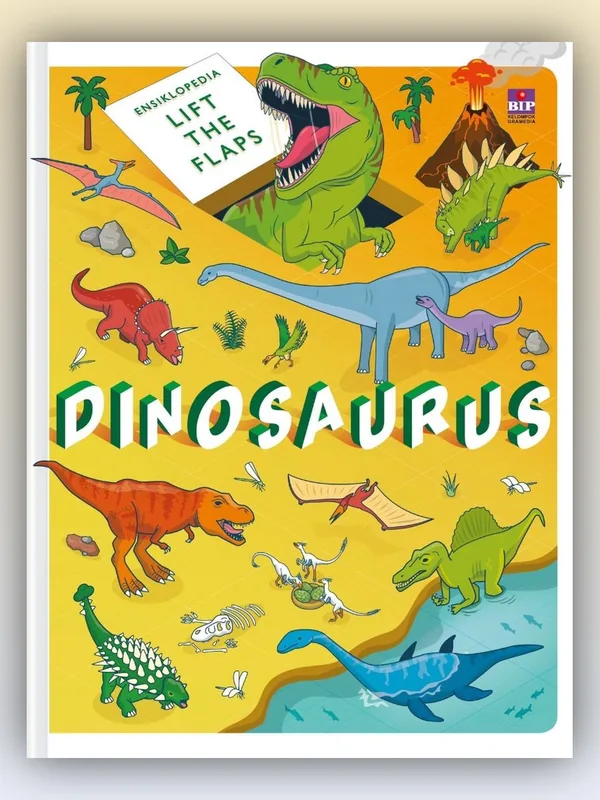 Sampul Buku Seri Ensiklopedia Lift the Flaps: Dinosaurus
