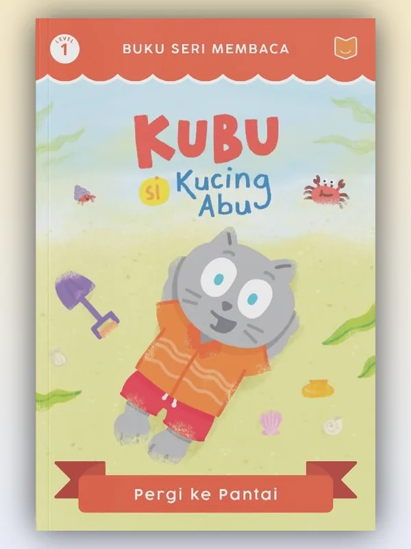 Sampul Kubu Si Kucing Abu: Pergi ke Pantai