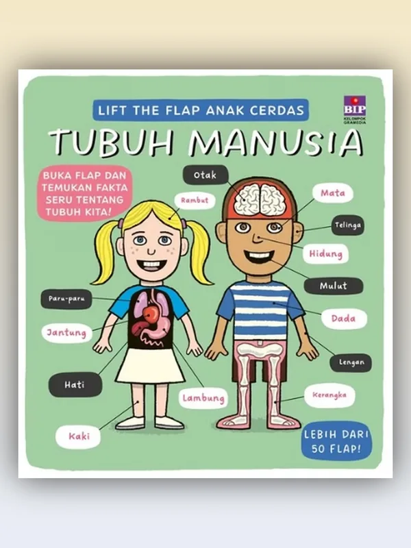 Sampul Lift the Flap Anak Cerdas: Tubuh Manusia