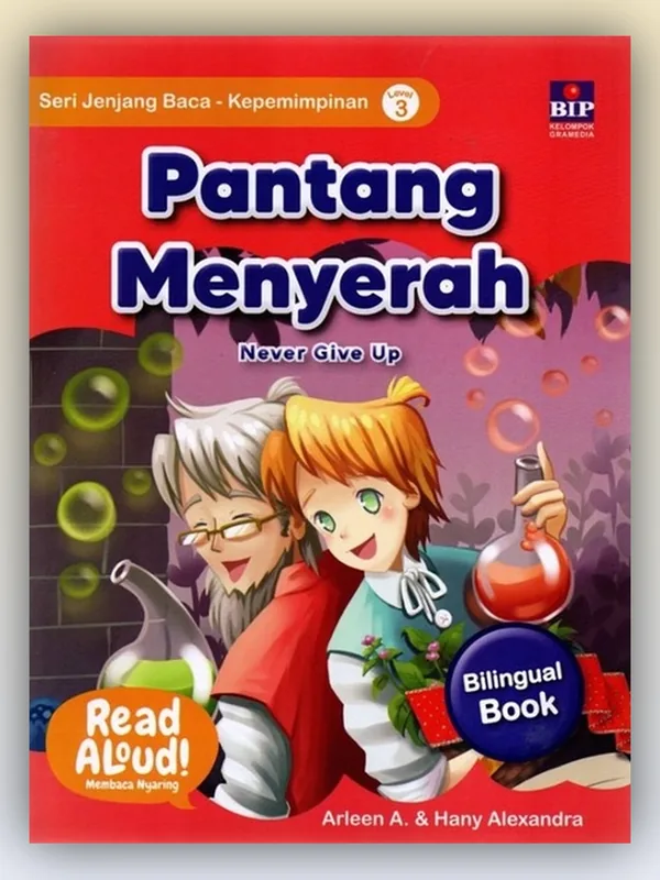 Sampul Seri Jenjang Baca - Kepemimpinan: Pantang Menyerah
