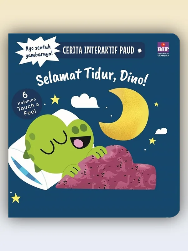 Sampul Cerita Interaktif PAUD: Selamat Tidur, Dino!