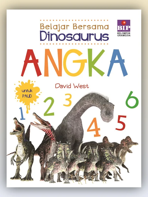Sampul Belajar Bersama Dinosaurus: Angka