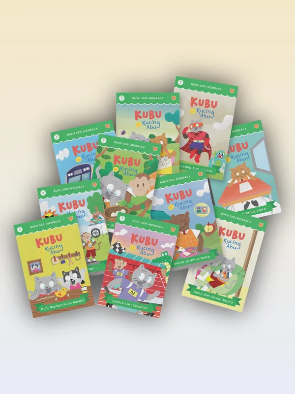 Sampul Seri Kubu Si Kucing Abu Level 2