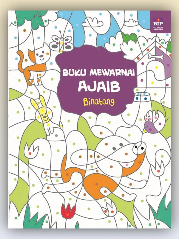 Sampul Buku Mewarnai Ajaib: Binatang