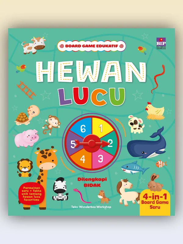 Sampul Board Game Edukatif: Hewan Lucu