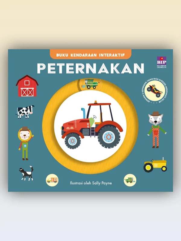 Sampul Buku Kendaraan Interaktif: Peternakan