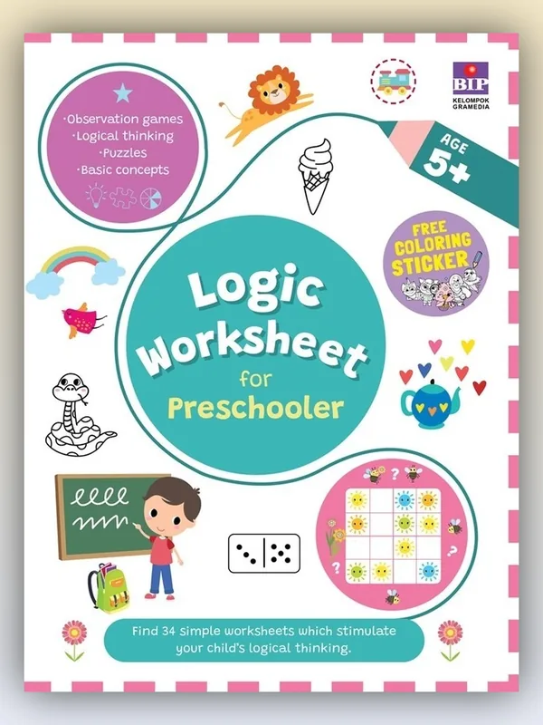 Sampul Logic Worksheet for Preschooler 5+