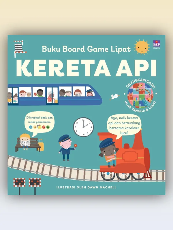 Sampul Buku Board Game Lipat: Kereta Api