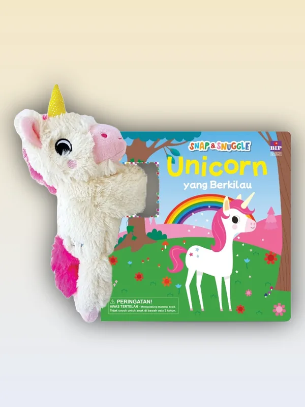 Sampul Snap & Snuggle: Unicorn yang Berkilau