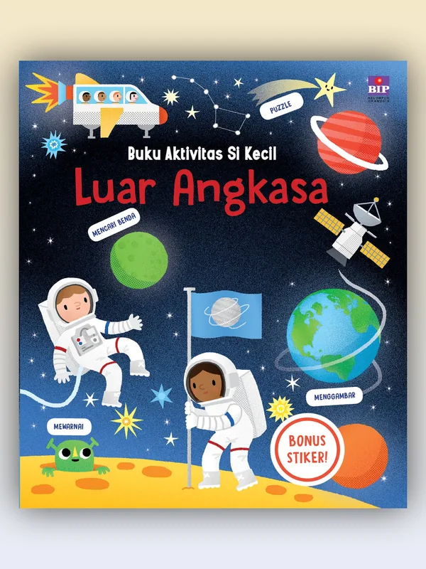 Sampul Buku Aktivitas Si Kecil: Luar Angkasa