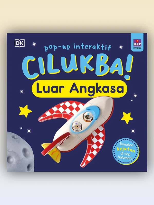 Sampul Pop-Up Interaktif Cilukba!: Luar Angkasa