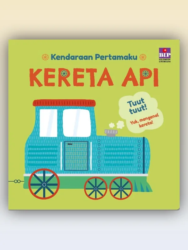 Sampul Boardbook Seri Kendaraan Pertamaku: Kereta Api