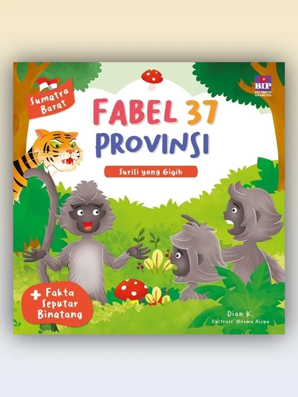 Sampul Fabel 37 Provinsi - Sumatra Barat: Surili yang Gigih