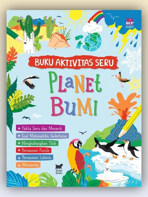 Sampul Buku Aktivitas Seru: Planet Bumi