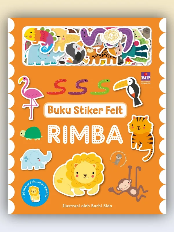 Sampul Buku Stiker Felt: Rimba