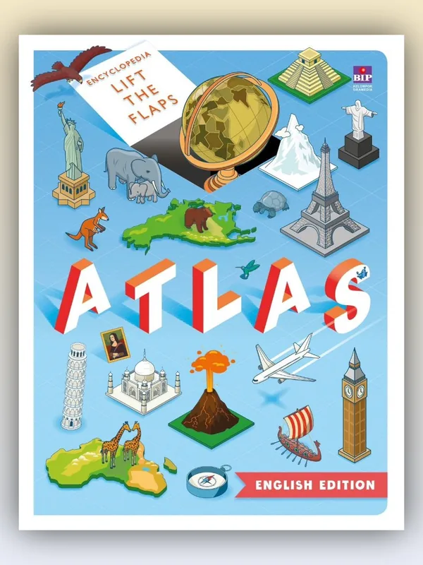 Sampul Encyclopedia Lift the Flap Atlas (English Edition)